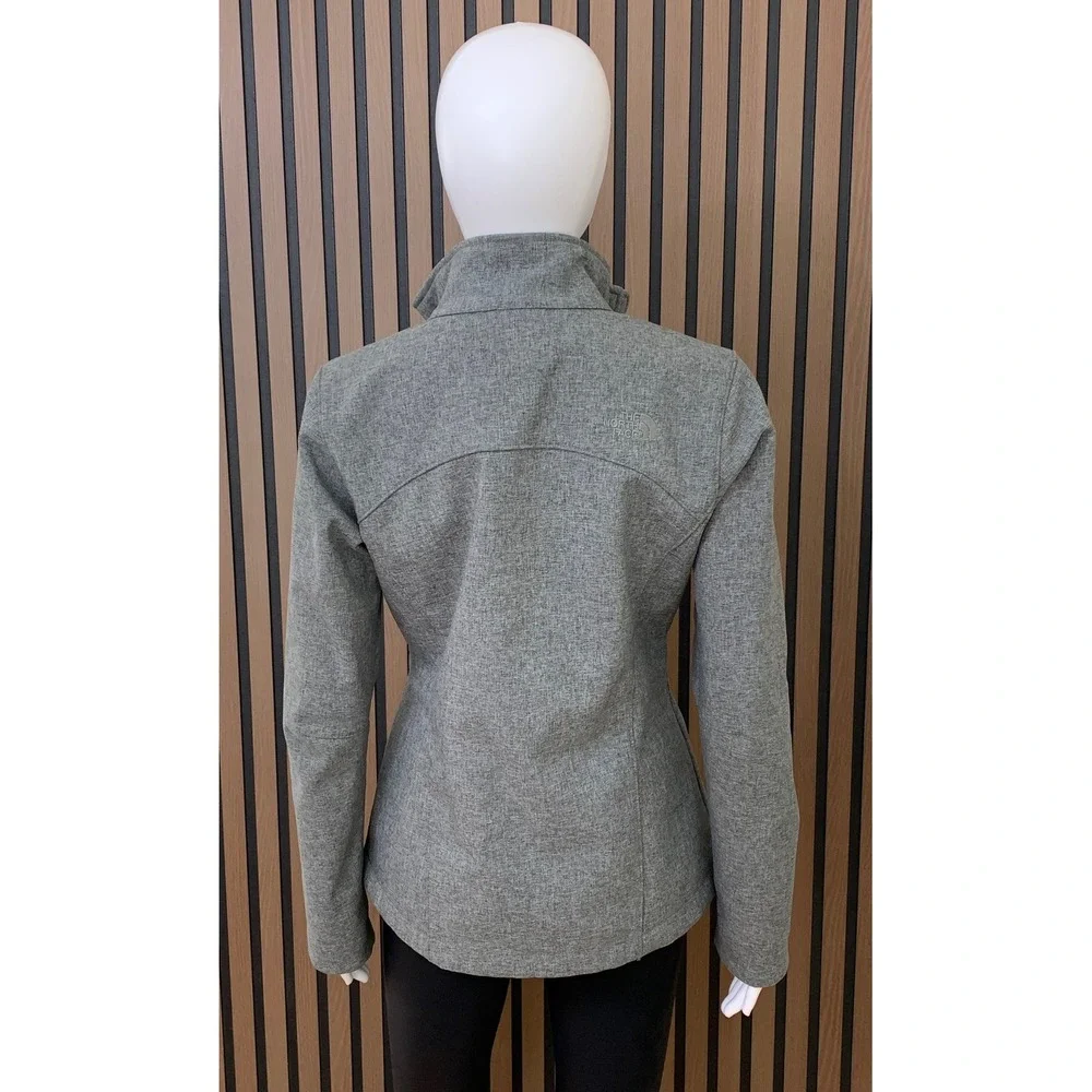 The North Face Apex Bionic Softshell Jacket Women's Small Grey Fleece Lined Wind